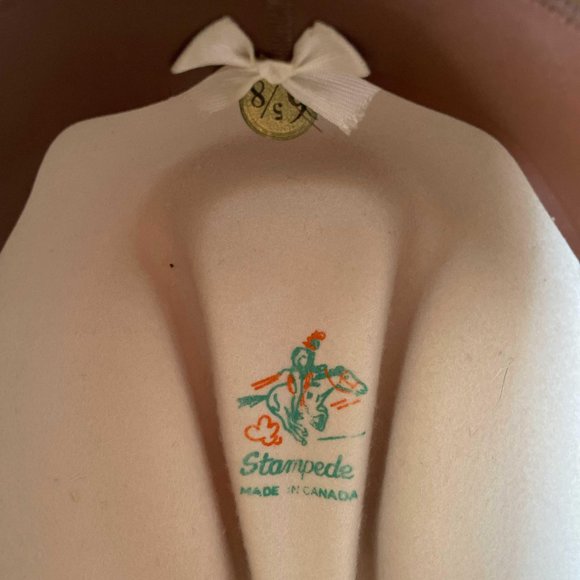 vintage 60s HBC felted wool 'stampede' cowboy hat - size 6 5/8 - Picture 5 of 8